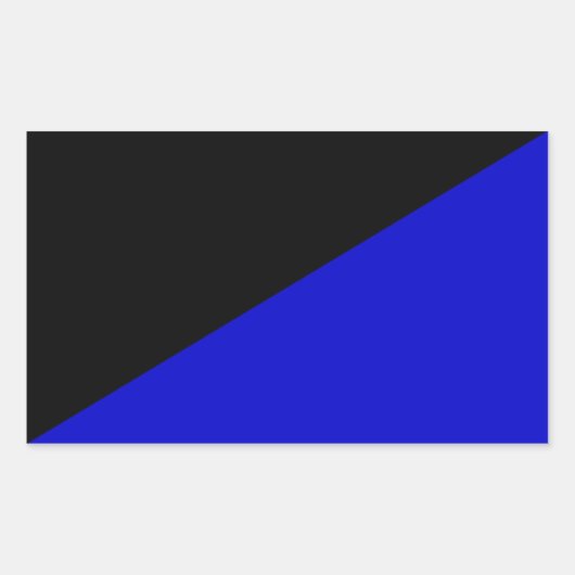 アナルコ・トランシュマニスト国旗が反転 長方形シール (正面)