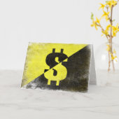 アナルチョ・キャピタカッコいいリスト旗のあるグリーティングカード カード (黄色い花)