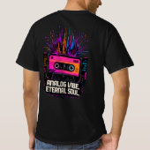 アナログな雰囲気 永遠の魂のギフトアイデア Tシャツ (裏面)