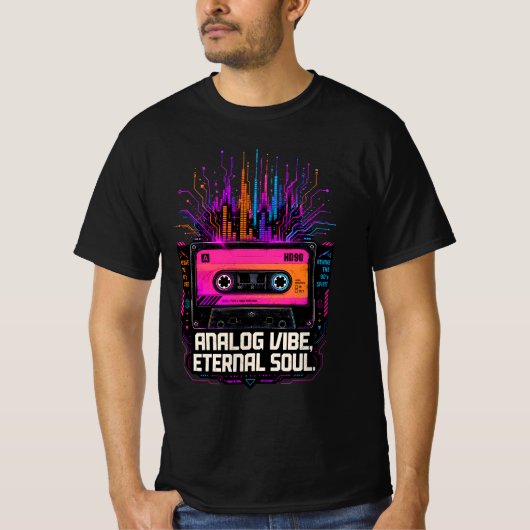 アナログな雰囲気 永遠の魂のギフトアイデア Tシャツ (正面)