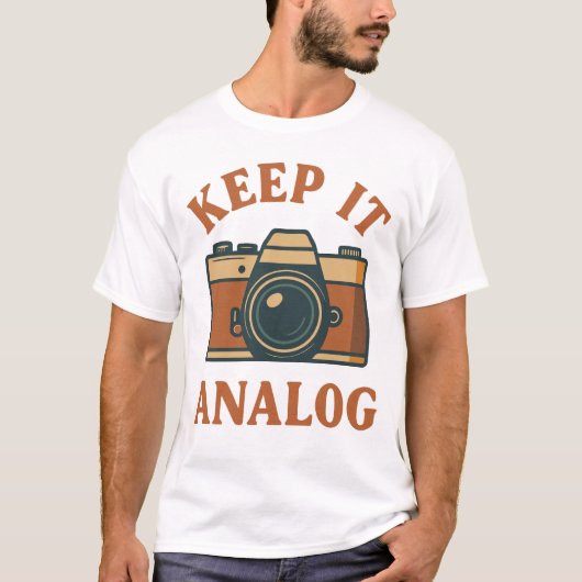 アナログにこだわりを Tシャツ (正面)