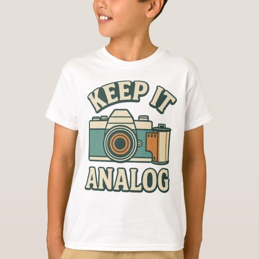 アナログにこだわりを Tシャツ (正面)