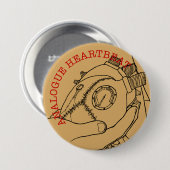 アナログの心拍 缶バッジ (正面&裏面)