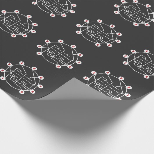 アナログの真空管Pinのレイアウトのアンプのプリアンプ ラッピングペーパー (角)