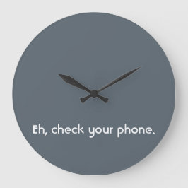 "アナログの闘争"クロック ラージ壁時計