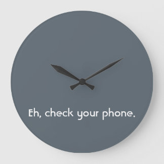 "アナログの闘争"クロック ラージ壁時計