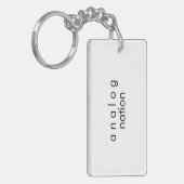 アナログオーディオキーチェーンキーリング |両面 キーホルダー (正面左)