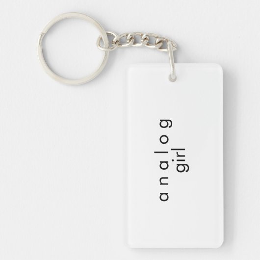 アナログオーディオキーチェーンキーリング |両面 キーホルダー (正面)