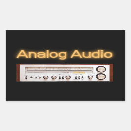 アナログオーディオ旧HI FI 長方形シール