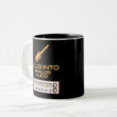 アナログオーディオAudiophilesにプラグイン ツートーンマグカップ (正面左)