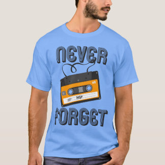 アナログカセットテープ 80年代 90年代を忘れない Tシャツ