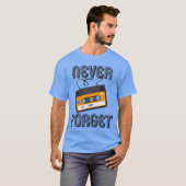 アナログカセットテープ 80年代 90年代を忘れない Tシャツ (正面フル)