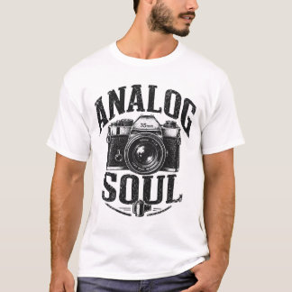 アナログカメラ ディストressed レトロフォトグラフィーTシャツ Tシャツ