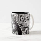 アナログキャットシンフォニーマウスパッド ツートーンマグカップ (正面右)