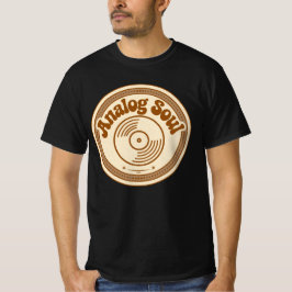 アナログソウル　ヴィニールレコード　レトロTシャツ Tシャツ