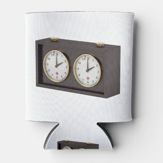 アナログチェス時計 缶クーラー (正面)