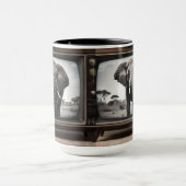 アナログテレビのアフリカゾウ マグカップ (中央)