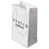 アナログネーションホワイト スモールペーパーバッグ (裏面アングル)
