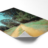 アナログフィルム – 赤い未舗装の道路 ポスター (角)