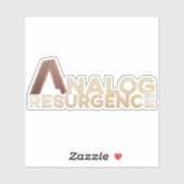アナログ再燃(カスタムカットビニールステッカー) シール (シート)