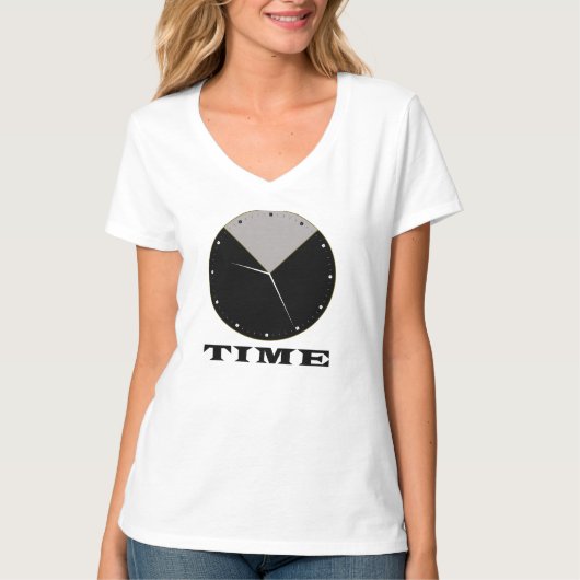 アナログ時計 Tシャツ (正面)