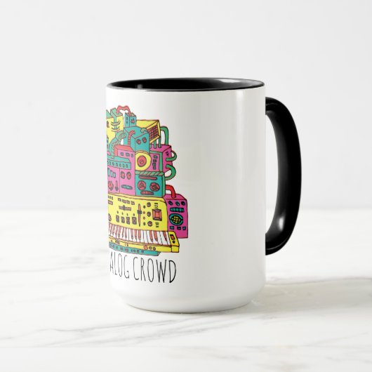 アナログ群集 マグカップ (正面右)