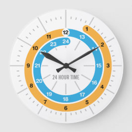 アナログ24時間壁時計 ラージ壁時計