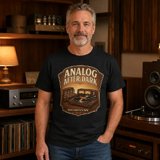アナログ・アフター・ダーク・オーディオファイルTシャツ Tシャツ