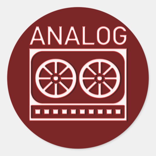 アナログ(カセット) ラウンドシール (正面)