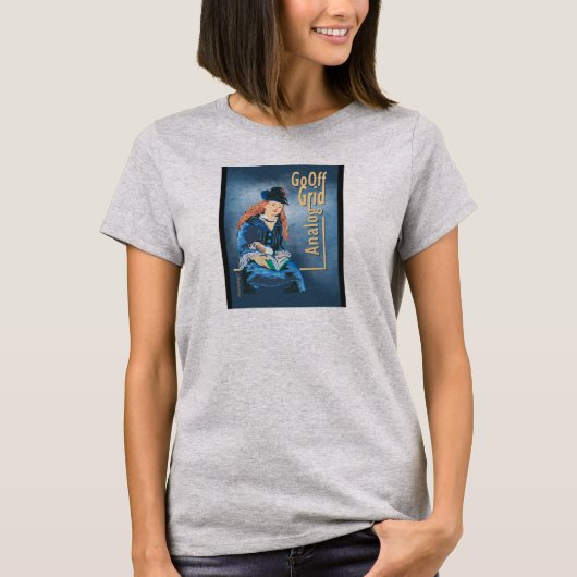 アナログ – グリッド外へ移動シリーズ#02 Tシャツ (正面)