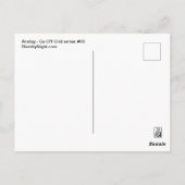 アナログ – グリッド外へ移動シリーズ#05 ポストカード (裏面)