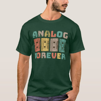 アナログ・フォーエバー・カセットテープ 友達 Tシャツ
