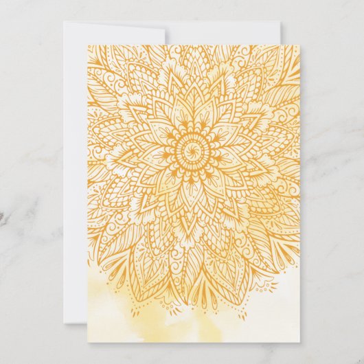 アナンパラシャンインディアン男の赤ちゃん食べ物を与えライスの儀式 招待状 (裏面)