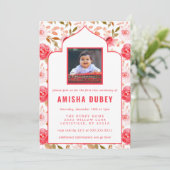 アナンパラシャン水彩フローラファーストライス式 招待状 (スタンド正面)