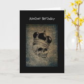 アナーイヤークローザースカル誕生日カード カード (黄色い花)