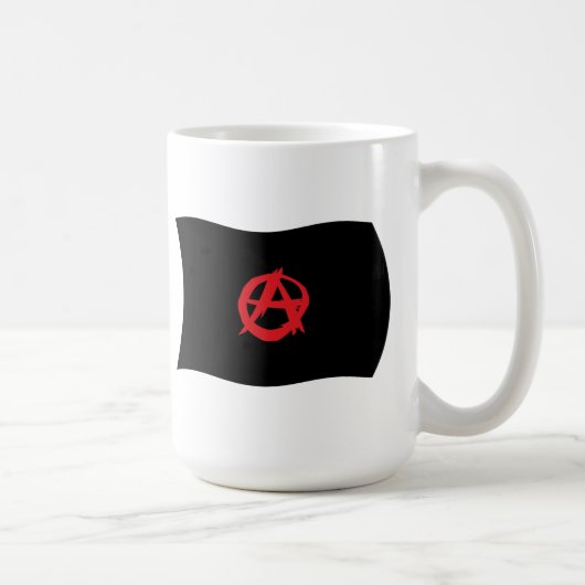 アナーキスト運動旗マグカップ コーヒーマグカップ (右)