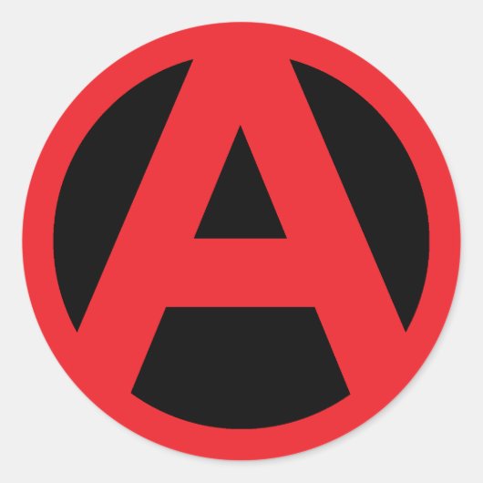 アナーキーのステッカーセット ラウンドシール (正面)