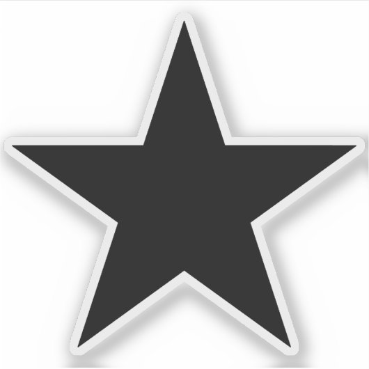 アナーキーの黒い星 シール (正面)