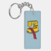 アナーキーイエロー裁縫マシン キーホルダー (正面左)