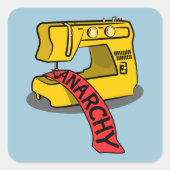 アナーキーイエロー裁縫マシン スクエアシール (正面)