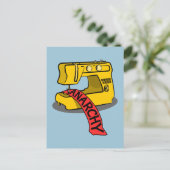 アナーキーイエロー裁縫マシン ポストカード (スタンド正面)