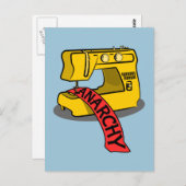 アナーキーイエロー裁縫マシン ポストカード (正面/裏面)