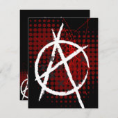 アナーキーカスタムパーティーの招待 招待状 (正面/裏面)