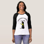 アナーキーバイクもしくは自転車に乗る人デスメタルゾンビの娘 Tシャツ (正面フル)