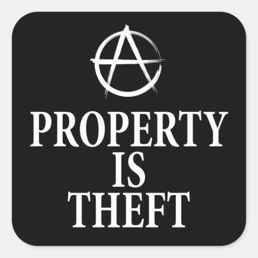 アナーキー引用文 スクエアシール (正面)