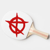 アナーキー記号レッドパンク音楽文化の符号カオスp 卓球ラケット (横)
