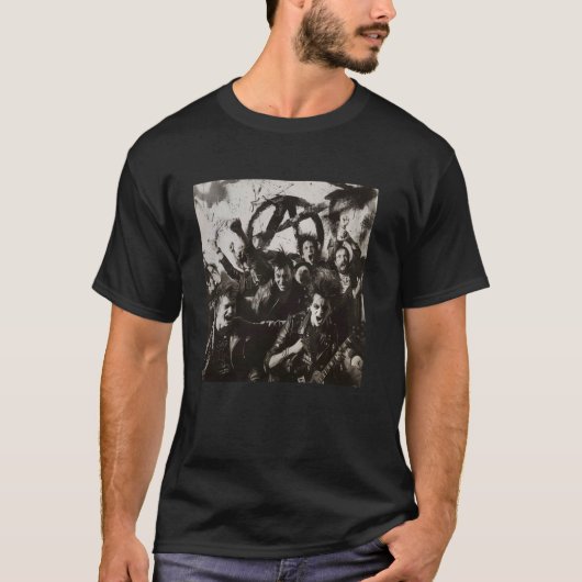 アナーキー サイン, パンクス, パンク ロック, アナーキー Tシャツ (正面)