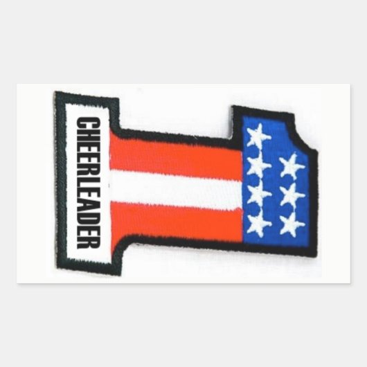 アナーキー・チアリーダー・モト・ステッカー 長方形シール (正面)