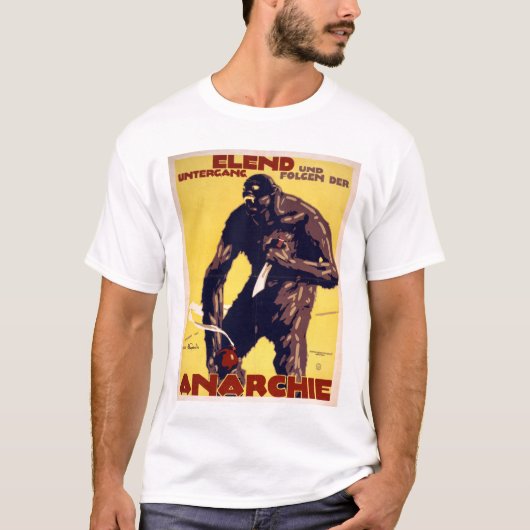 アナーキー – ドイツのWWIポスター Tシャツ (正面)