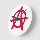 アナーキーSYmbol ラウンド壁時計 (傾斜)